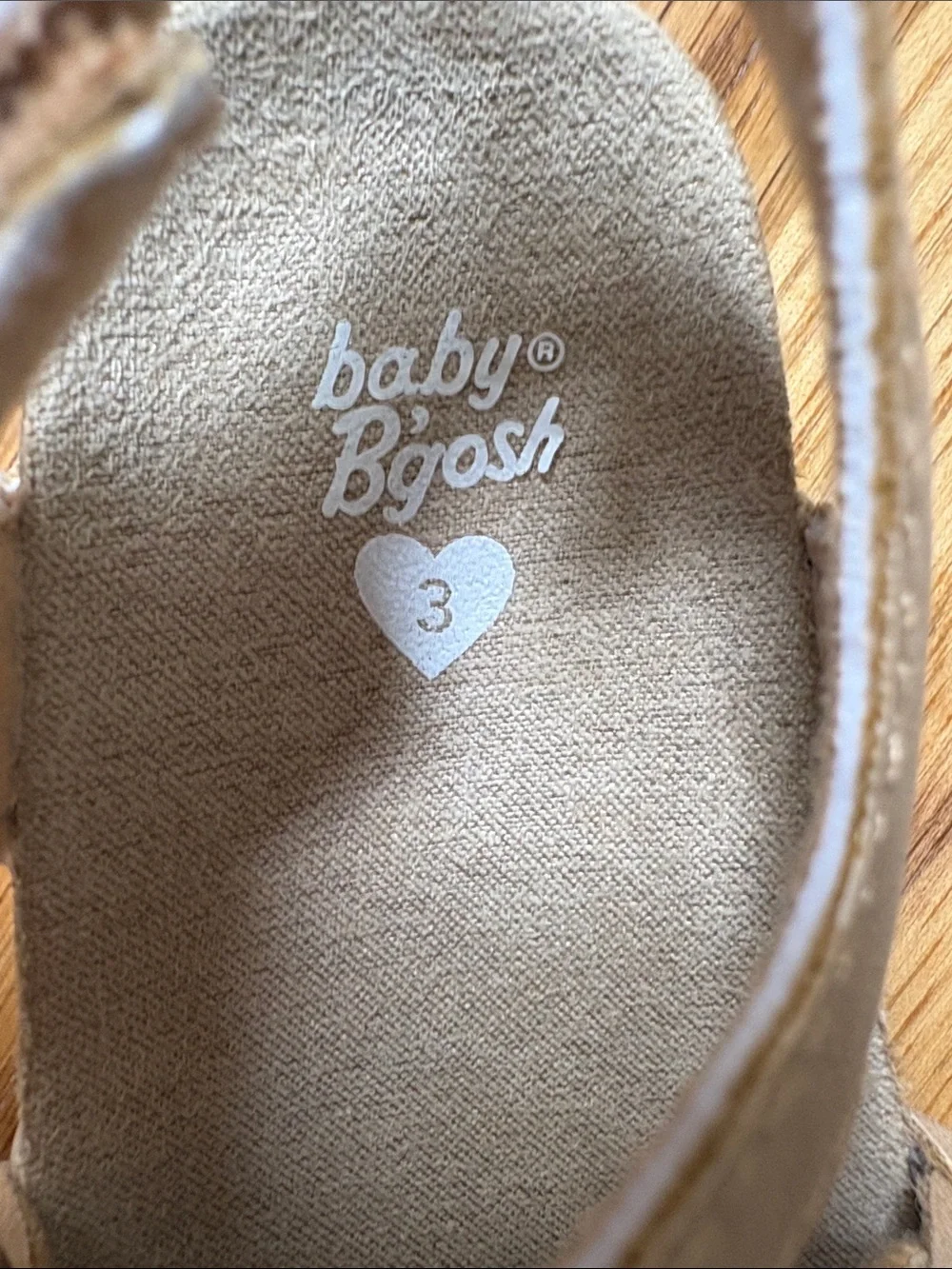 Baby B’gosh Baby Girl Brown Braided Sandals size 3